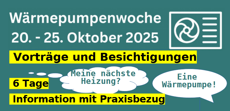 Wärmepumpenwoche - Vortrag und Führung am CAE